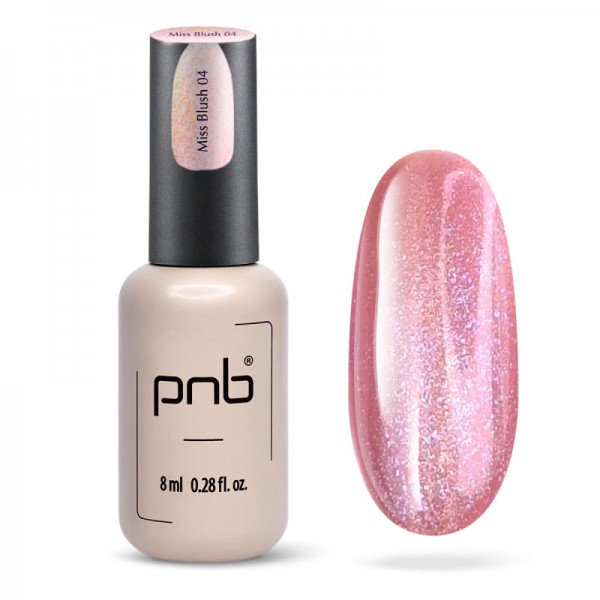 Магнитен гел лак "Очарователна котка" PNB 8 мл 04 Miss Blush